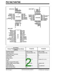 浏览型号PIC16C745-I/SO的Datasheet PDF文件第2页