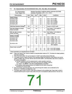 浏览型号PIC16C54C-04I/P的Datasheet PDF文件第71页
