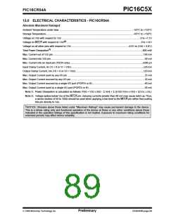 浏览型号PIC16C54C-04I/P的Datasheet PDF文件第89页