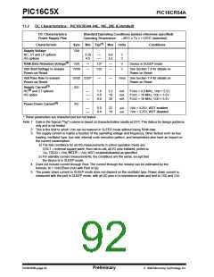 浏览型号PIC16C54C-04I/P的Datasheet PDF文件第92页
