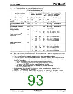 浏览型号PIC16C54C-04I/P的Datasheet PDF文件第93页