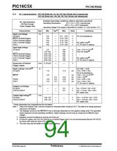 浏览型号PIC16C54C-04I/P的Datasheet PDF文件第94页