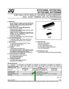 浏览型号ST72254G1B1的Datasheet PDF文件第1页