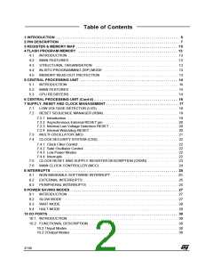 浏览型号ST72254G1B1的Datasheet PDF文件第2页