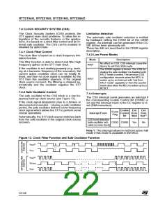 浏览型号ST72254G1B1的Datasheet PDF文件第22页