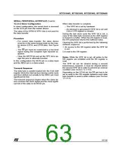 浏览型号ST72254G1B1的Datasheet PDF文件第63页