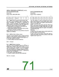 浏览型号ST72254G1B1的Datasheet PDF文件第71页