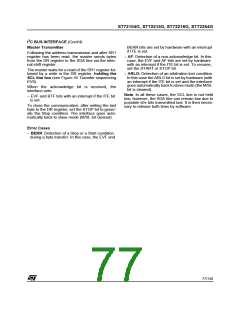 浏览型号ST72254G1B1的Datasheet PDF文件第77页
