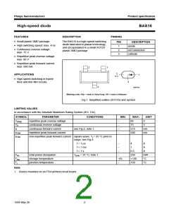 浏览型号BAS16/T1的Datasheet PDF文件第2页