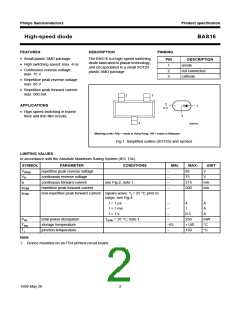 浏览型号BAS16W/T1的Datasheet PDF文件第2页