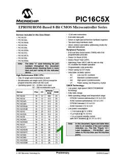 浏览型号PIC16C54C-04I/SO的Datasheet PDF文件第1页