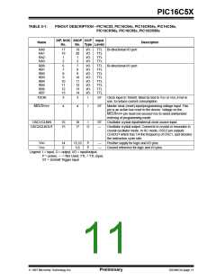 浏览型号PIC16C54C-04I/SO的Datasheet PDF文件第11页
