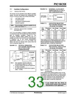 浏览型号PIC16C54C-04I/SO的Datasheet PDF文件第33页