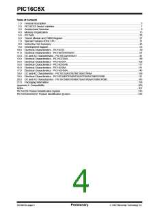 浏览型号PIC16C54C-04I/SO的Datasheet PDF文件第4页