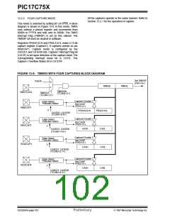 浏览型号PIC17C752T-25I/P的Datasheet PDF文件第102页