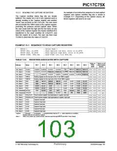 浏览型号PIC17C752T-25I/P的Datasheet PDF文件第103页