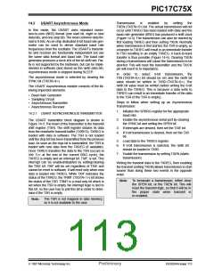 浏览型号PIC17C752T-25I/P的Datasheet PDF文件第113页