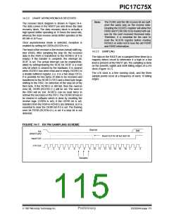 浏览型号PIC17C752T-25I/P的Datasheet PDF文件第115页