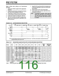浏览型号PIC17C752T-25I/P的Datasheet PDF文件第116页