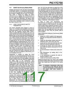 浏览型号PIC17C752T-25I/P的Datasheet PDF文件第117页