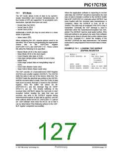 浏览型号PIC17C752T-25I/P的Datasheet PDF文件第127页