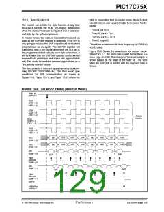 浏览型号PIC17C752T-25I/P的Datasheet PDF文件第129页