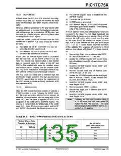 浏览型号PIC17C752T-25I/P的Datasheet PDF文件第135页