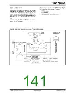 浏览型号PIC17C752T-25I/P的Datasheet PDF文件第141页