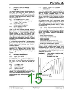 浏览型号PIC17C752T-25I/P的Datasheet PDF文件第15页