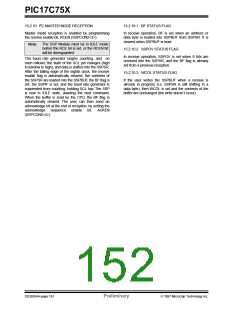 浏览型号PIC17C752T-25I/P的Datasheet PDF文件第152页
