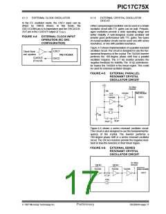 浏览型号PIC17C752T-25I/P的Datasheet PDF文件第17页