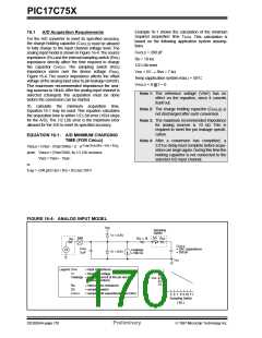 浏览型号PIC17C752T-25I/P的Datasheet PDF文件第170页
