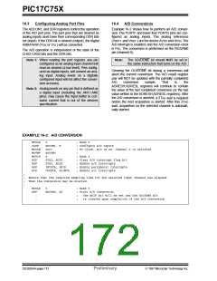 浏览型号PIC17C752T-25I/P的Datasheet PDF文件第172页
