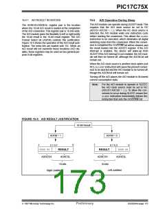 浏览型号PIC17C752T-25I/P的Datasheet PDF文件第173页