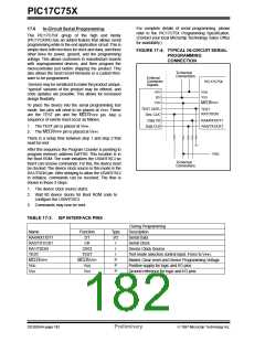 浏览型号PIC17C752T-25I/P的Datasheet PDF文件第182页