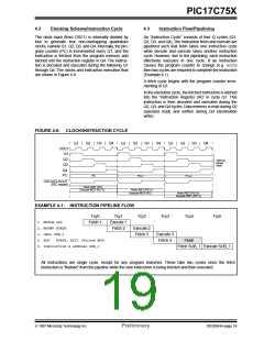 浏览型号PIC17C752T-25I/P的Datasheet PDF文件第19页
