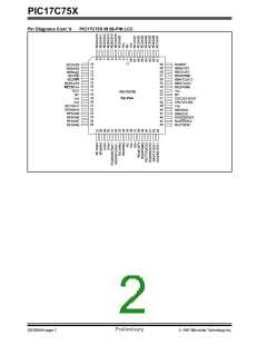 浏览型号PIC17C752T-25I/P的Datasheet PDF文件第2页