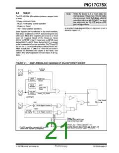 浏览型号PIC17C752T-25I/P的Datasheet PDF文件第21页