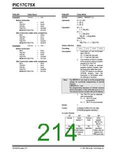 浏览型号PIC17C752T-25I/P的Datasheet PDF文件第214页
