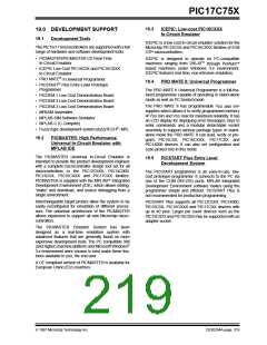 浏览型号PIC17C752T-25I/P的Datasheet PDF文件第219页