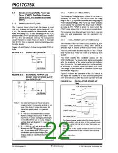 浏览型号PIC17C752T-25I/P的Datasheet PDF文件第22页