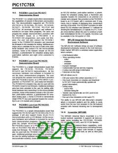 浏览型号PIC17C752T-25I/P的Datasheet PDF文件第220页