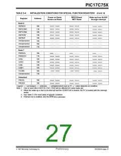 浏览型号PIC17C752T-25I/P的Datasheet PDF文件第27页