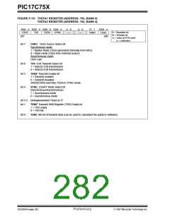 浏览型号PIC17LC752-25/P的Datasheet PDF文件第282页