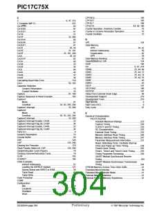 浏览型号PIC17LC752-25/P的Datasheet PDF文件第304页