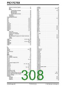 浏览型号PIC17LC752-25/P的Datasheet PDF文件第308页