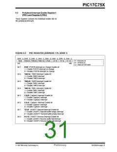 浏览型号PIC17C752T-25I/P的Datasheet PDF文件第31页