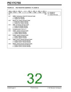 浏览型号PIC17C752T-25I/P的Datasheet PDF文件第32页