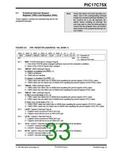 浏览型号PIC17C752T-25I/P的Datasheet PDF文件第33页