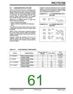 浏览型号PIC17C756-08/P的Datasheet PDF文件第61页